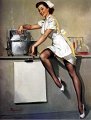 Elvgren, Now Don't Ask Me What's Cooking, 1948